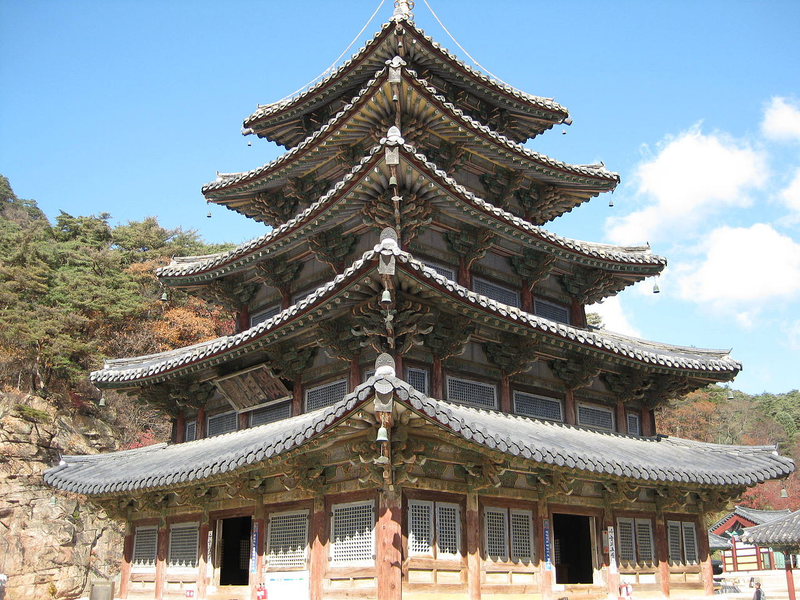 Pagada ejemplo de la arquitectura coreana tradicional.Wikimedia Commons